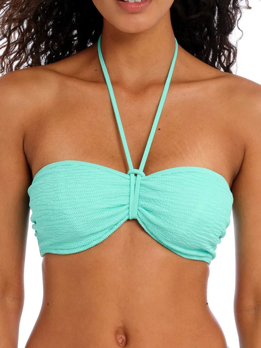 Ibiza Waves Bandeau Bikini Top - Frozen