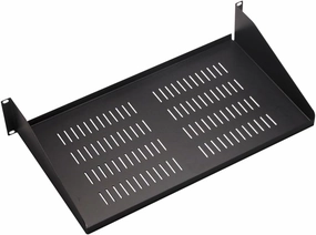 ICC 2U Server Rack Shelf, Heavy-Duty Ventilated Steel Cantilever Tray for 19" Network Equipment Racks, 10" Deep, 50 lbs Capacity, Single-Pack, Black music server,hi-fi media server,digital audio storage,