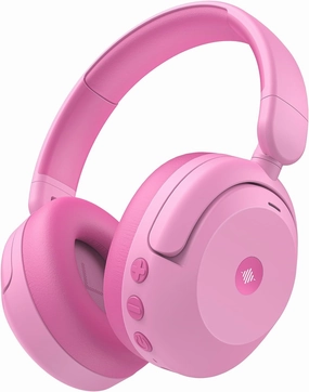 iClever BTH20 Active Noise Cancelling Headphones for Kids, 60H Play Time,Type C Fast Charging, Safe Volume 80dBA, Bluetooth5.4, Award-Winning Kids Headphones Wireless for iPad Tablet Airplane, Pink noise cancelling headphones,ANC headphones,travel headphon
