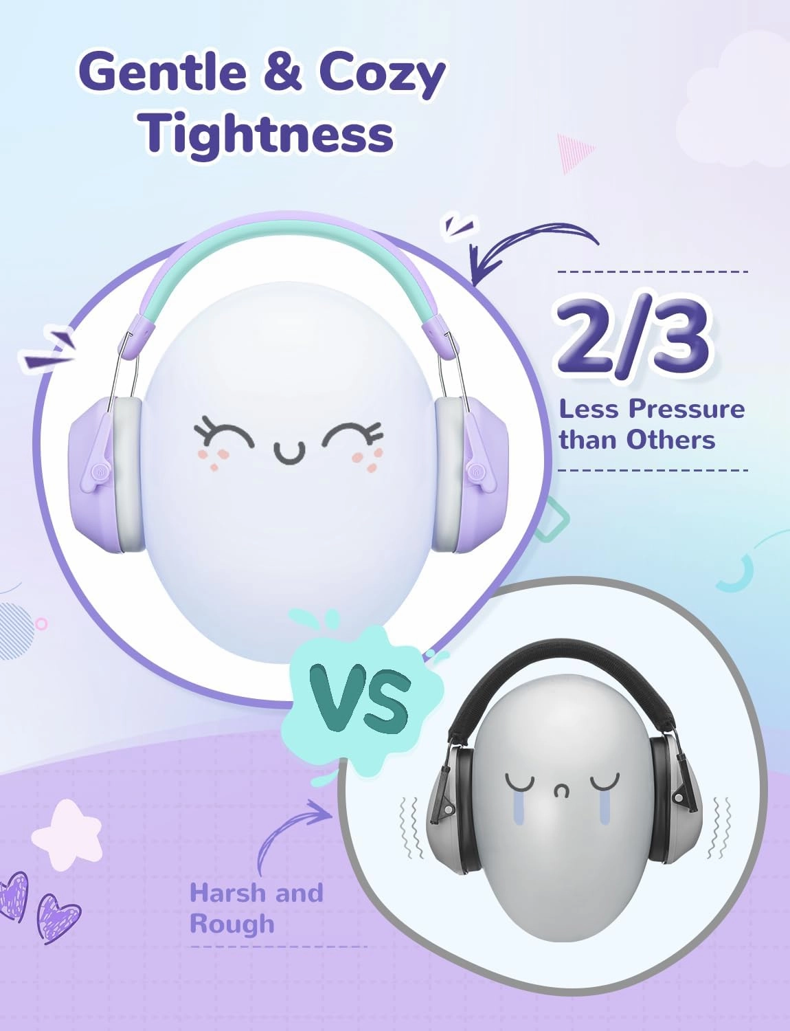 iClever Noise Cancelling Headphones for Kids, SNR 29dB Safety Noise Reduction Ear Muffs for Autism Sensory &Concentration Aid, Ear Hearing Protection for Fireworks/Event/Monster Truck/Concert