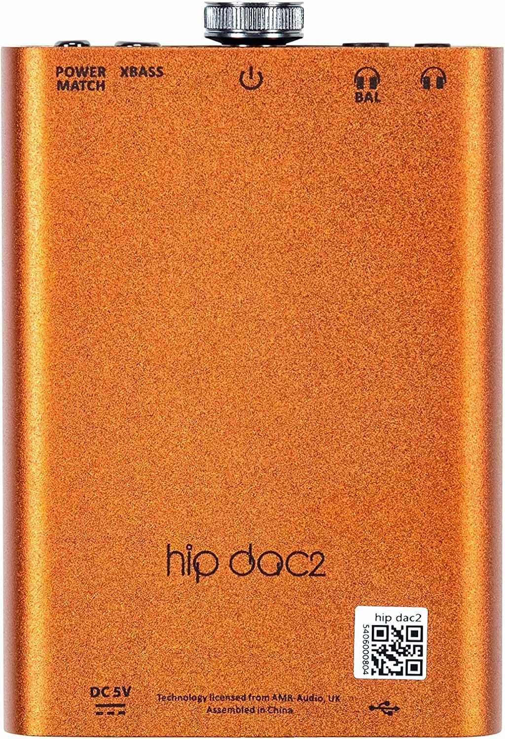 iFi Hip-dac2 - Portable Balanced DAC Headphone Amplifier for Android, iPhone with USB Input Only/Outputs: 3.5mm Unbalanced / 4.4mm Balanced  MQA Decoder
