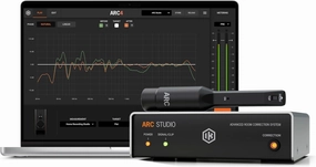 IK Multimedia ARC Studio Room Correction System with High-Precision Analysis Microphone, Advanced Room Correction Software, and Stand-Alone Correction Processor for Pro Audio studio monitors,nearfield speakers,mixing reference monitors,