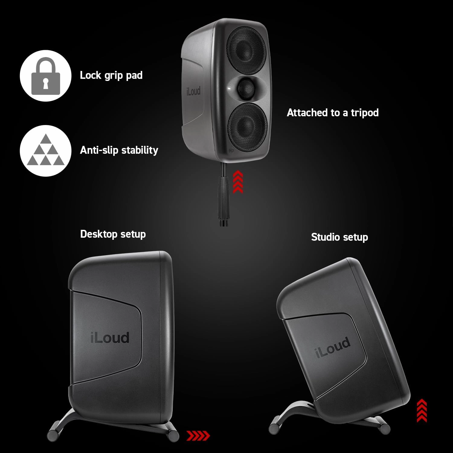 IK Multimedia iLoud MTM MKII (Single Speaker) Compact Studio Monitor with Built-in ARC Room Correction, 100W RMS high-Performance Desktop Speaker, Computer Speakers and pc Speakers use and DJs