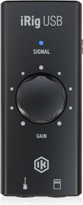 IK Multimedia iRig USB Guitar Audio Interface - 24-bit 48 kHz Music Recording Studio Equipment Include USB C Cable For iPad, Mac And PC, Guitar Accessories, Recording Device audio interface,USB interface,music recording input,