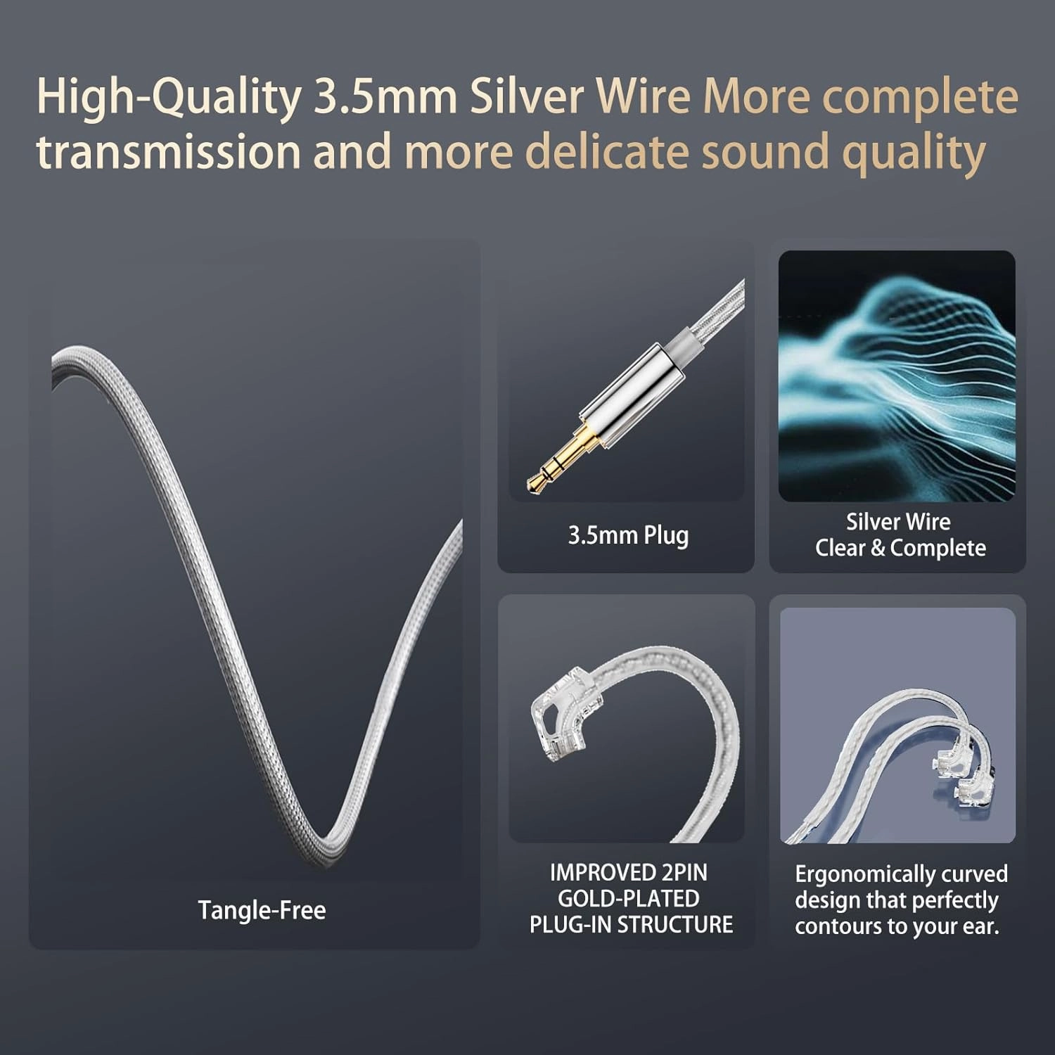 in Ear Monitor Headphones Hybrid Banlance Armature with Dynamic in Ear Headphones 1BA 1DD HiFi Deep Bass IEM Earphones Gaming Earbuds (Without mic)