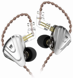 in-Ear Monitors,KZ ZSX 1DD 5BA Hybrid HiFi Stereo Noise Isolating Sport IEM Earphones/Earbuds/Headphones with Detachable Cable, Computer (Without MIC, Black) in-ear monitors,hi-fi IEMs,studio earphones,