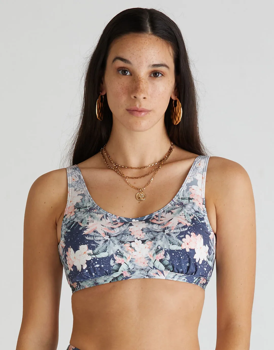 Indianic Ashley D/DD Cup Bikini Top - Floral