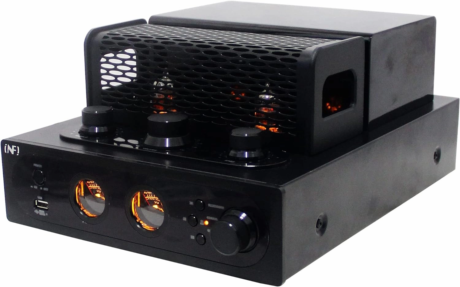 INFI Audio Hybrid Class AB Tube Amplifier 6N3 Power Amp with Bluetooth Home Audio HiFi Stereo Receiver Integrated Amp AUX Bluetooth USB Charger Optical Coaxial Sub-Out integrated amplifier,stereo receiver,hi-fi amp combo,