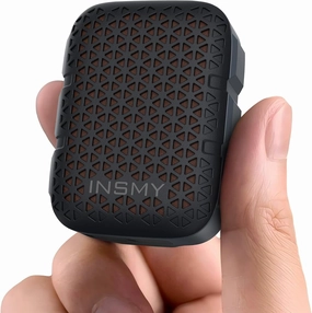 INSMY Wearable Bluetooth Speakers,IP67 Waterproof,Clip-On Portable Small Personal Speaker/Clean Sound/Stereo Pair/Wireless 5.4/ENC Built-in Mic/Lightweight for Outdoor Golf Work Pool (Black) floorstanding speakers,tower speakers,stereo floor speakers,