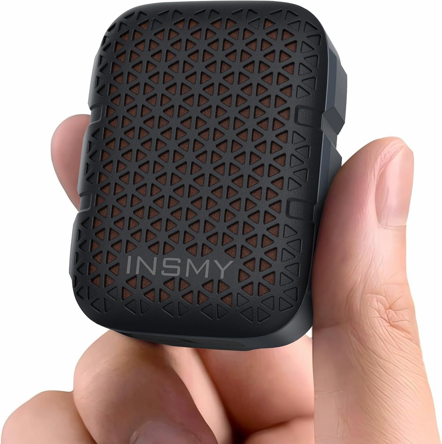 INSMY Wearable Bluetooth Speakers,IP67 Waterproof,Clip-On Portable Small Personal Speaker/Clean Sound/Stereo Pair/Wireless 5.4/ENC Built-in Mic/Lightweight for Outdoor Golf Work Pool (Black) floorstanding speakers,tower speakers,stereo floor speakers,