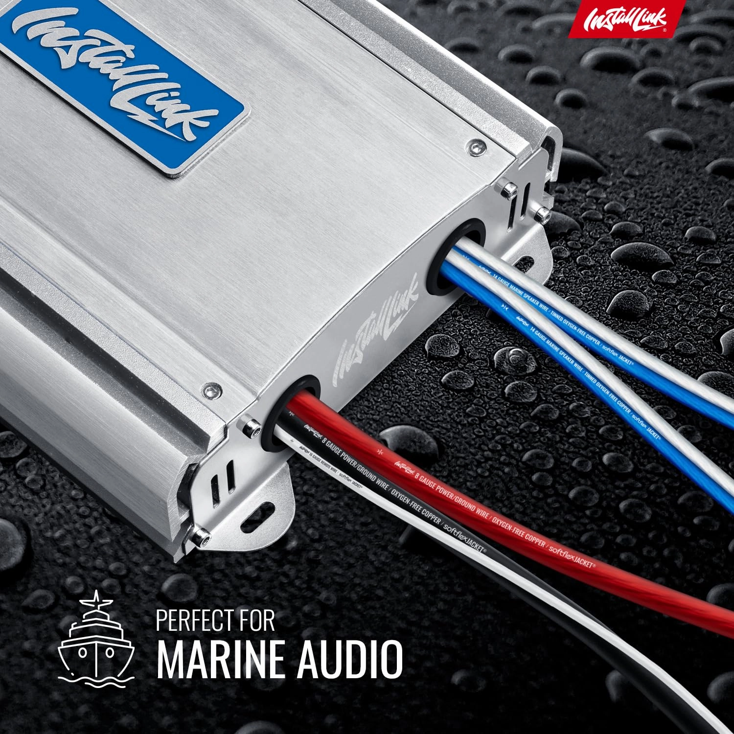 Install Link 14 Gauge Speaker Wire for Marine/Boat, Golf Cart or Off-Road Vehicle Audio Cable, 100ft, Tinned OFC
