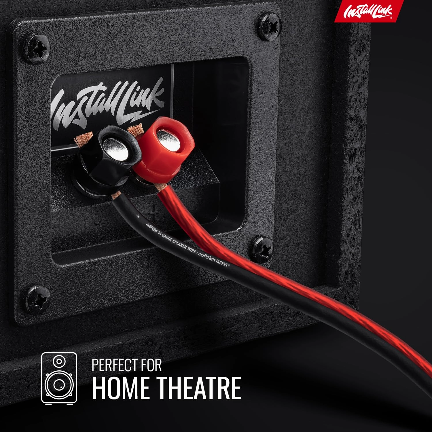 Install Link 14 Gauge Speaker Wire (Speaker Cable) for Car, Home or RV Audio Cable, 30ft, CCA