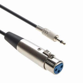 InstallerParts 6Ft XLR Female to 3.5mmm Mono Male Cable -Can Be Used with Microphone Cables, Audio Interfaces, PA Applications and More! audio interface,USB interface,music recording input,