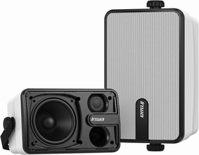 Inwa Upgraded Bluetooth Outdoor Speakers, IPX5 Waterproof Wall Mount Speaker, Powerful Bass, Wireless Sync Up to 100 Speakers, Indoor/Outdoor Sound System for Patio/Porch/Gazebo/Garage(MZ-632, 2 PCS) wireless speakers,portable Bluetooth speaker,multiroom s