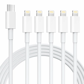 iPhone Charger 5 Pack 6FT USB C to Lightning CableApple MFi CertifiediPhone Charger Fast Charging iphone lightning cable iphone charger cord for iPhone 14/13/12/12 Pro Max/11/Xs Max/XR/X,AirPods Pro power cord,hi-fi power cable,AC power lead,