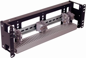 IRP1033D 3U Rackmount 3.78 inch Low Profile DIN Rail Panel for Industrial Standard EIA-310 19 inch 2-Post Relay Rack or 4-Post Server Rack rackmount gear,audio rack equipment,studio rackmounts,