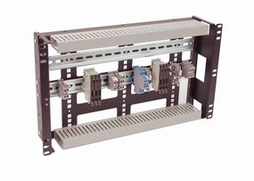 IRP1063D 6U Rackmount 3.78 inch Low Profile DIN Rail Panel for Industrial Standard EIA-310 19 inch 2-Post Relay Rack or 4-Post Server Rack rackmount gear,audio rack equipment,studio rackmounts,