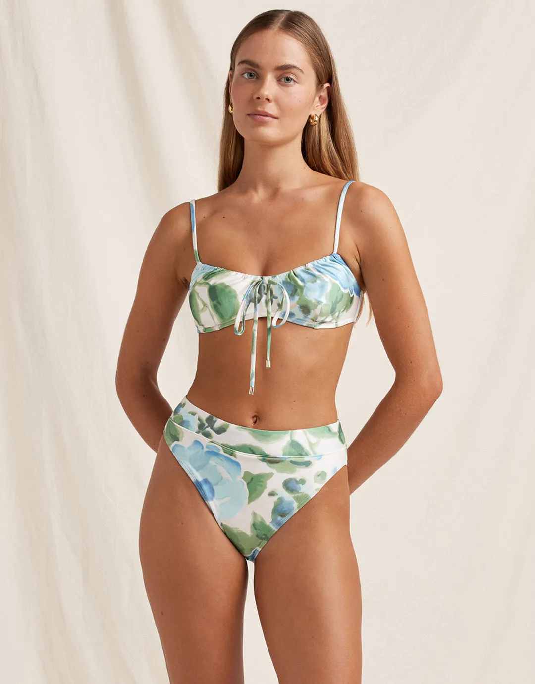 Isles Solstice Crop Bikini Top - Watercolour