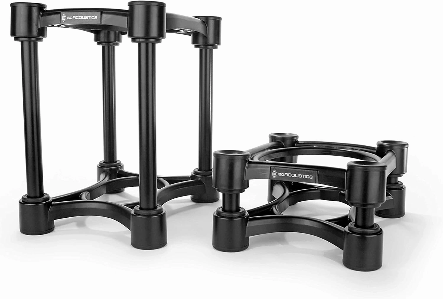 IsoAcoustics Iso-Stand Series Speaker Isolation Stands with Height & Tilt Adjustment: Iso-155 (6.1 x 7.5) Pair speaker stands,monitor stands,floor speaker holders,