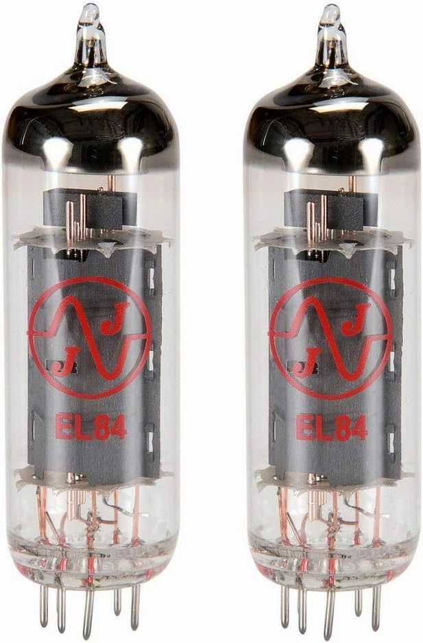 J.J. Matched Pair Vacuum Tubes, JJ EL84 6BQ5, Glass, Transparent, Instrument Amplifier Tubes, Hardware Components, 1 tube amplifier,valve amp,audiophile tube stereo,