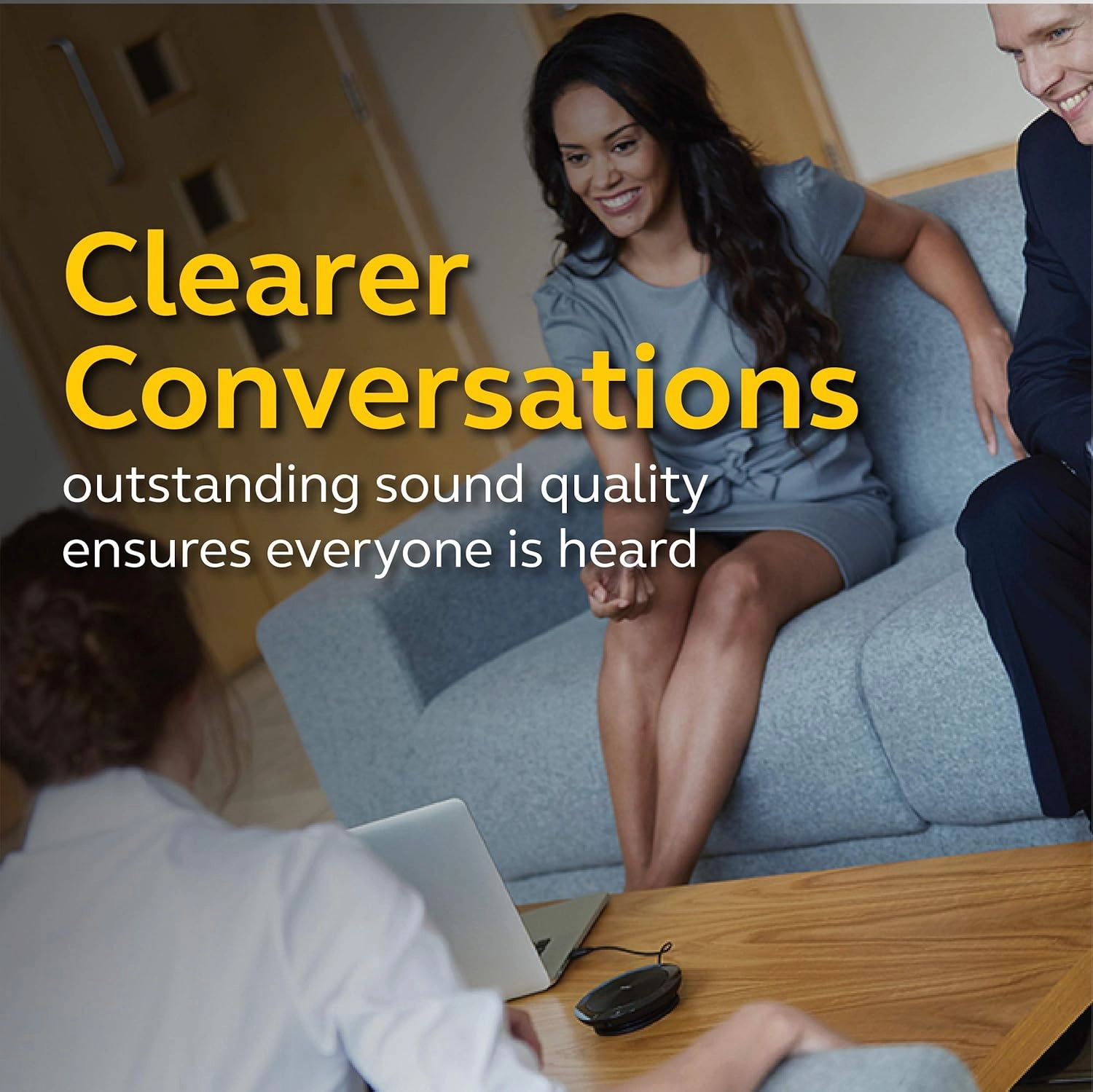 Jabra Speak 510 MS Wireless Bluetooth Speakerphone  Outstanding Sound Quality, Portable Conference Speaker for Holding Meetings Anywhere - Certified for Microsoft Teams