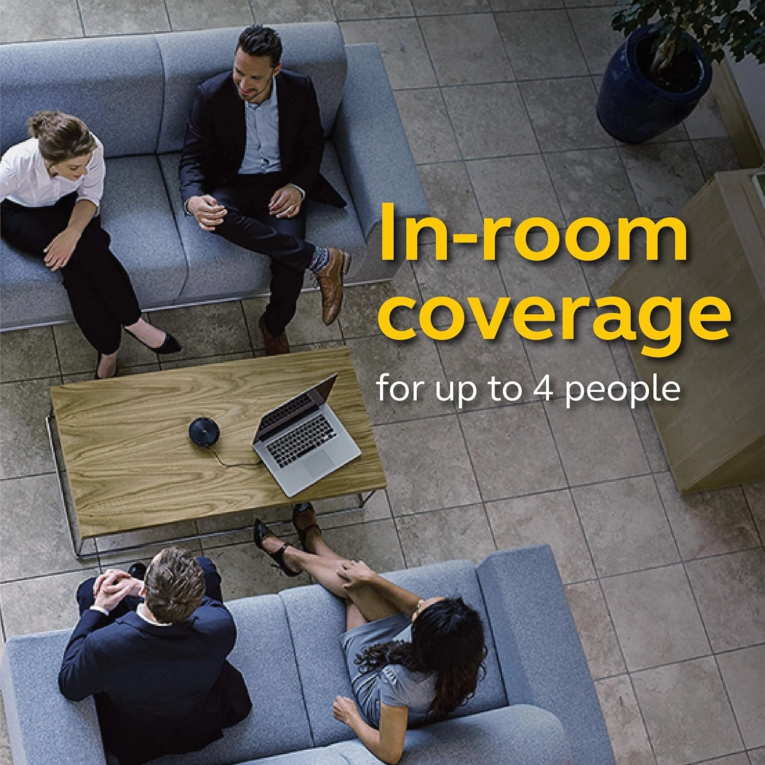 Jabra Speak 510 MS Wireless Bluetooth Speakerphone  Outstanding Sound Quality, Portable Conference Speaker for Holding Meetings Anywhere - Certified for Microsoft Teams