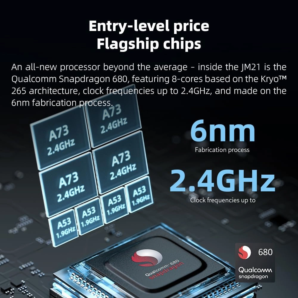 JadeAudio/FiiO JM21 Android 13 Hi-Res Music Player MP3 with Snapdragon 680, Bluetooth WiFi USB DAC 12.5H Playtime (Black)
