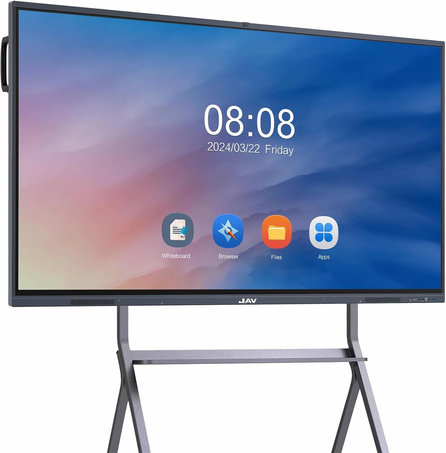 JAV Smart Board, 86'' 4K UHD Interactive Whiteboard, All in One Smartboard for Office, Digital Smart Whiteboard Built in Dual System and 13MP Camera for Classroom (Board Only) smart audio hub,voice control speaker,Alexa compatible audio,