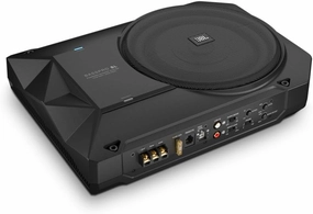 JBL BassPro SL 8-inch 125W RMS Powered Under-Seat Compact Subwoofer Enclosure System (250 watts RMS: 125 watts), Black audiophile subwoofer,active subwoofer,low frequency speaker,