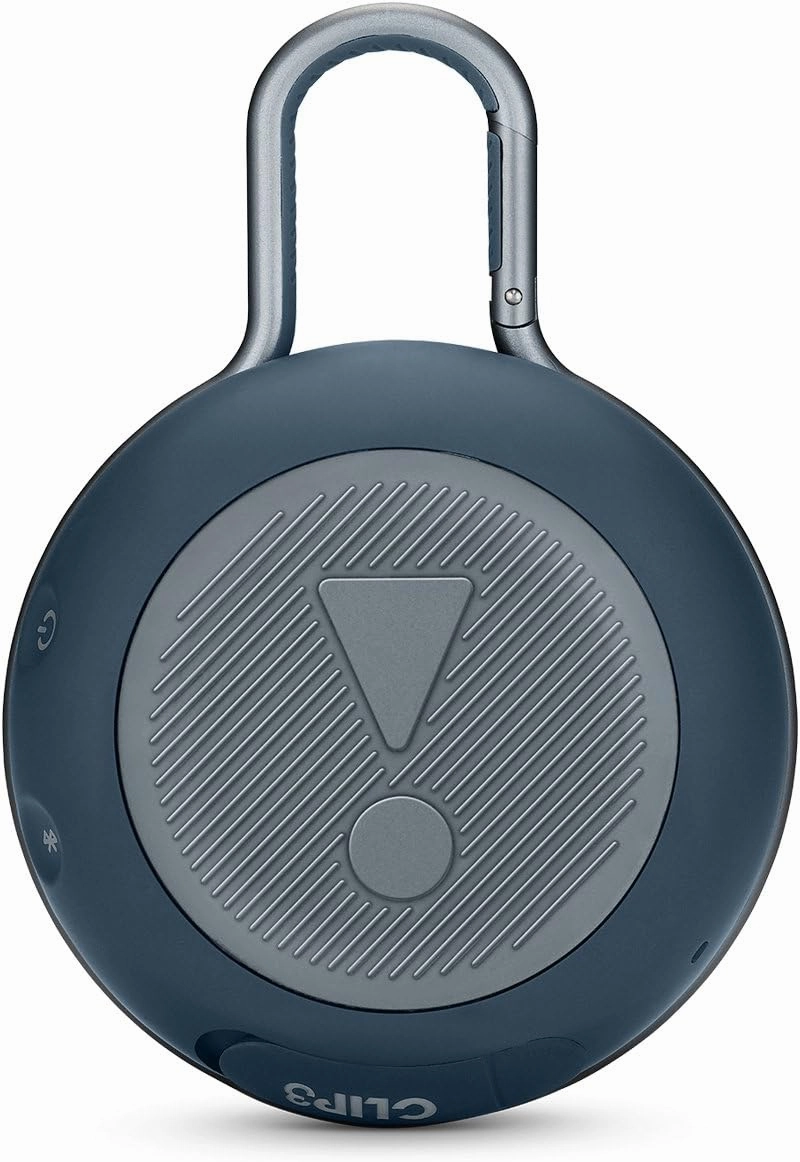 JBL Clip 3, Blue - Waterproof, Durable & Portable Bluetooth Speaker - Up to 10 Hours of Play - Includes Noise-Cancelling Speakerphone & Wireless Streaming