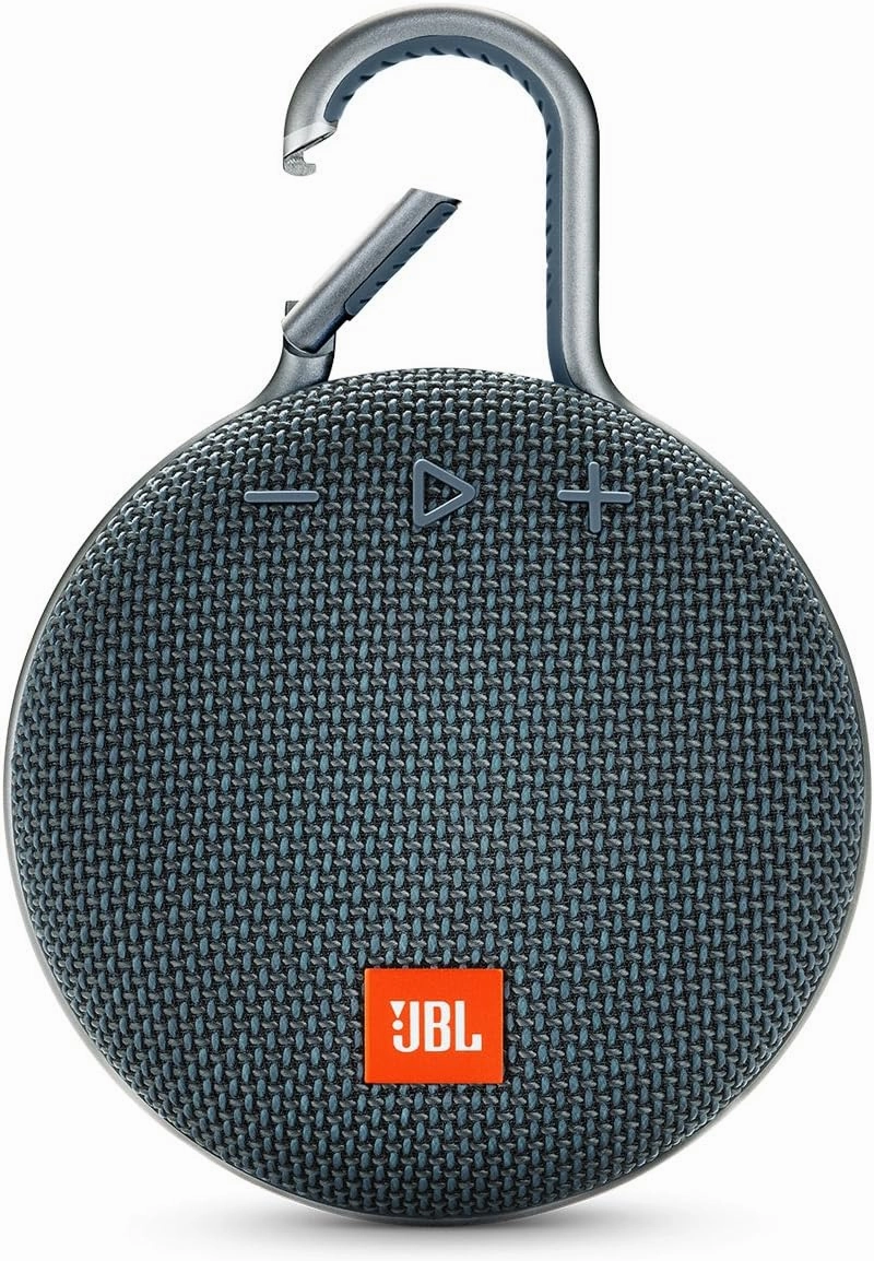 JBL Clip 3, Blue - Waterproof, Durable & Portable Bluetooth Speaker - Up to 10 Hours of Play - Includes Noise-Cancelling Speakerphone & Wireless Streaming