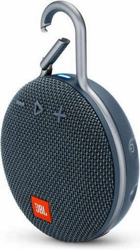 JBL Clip 3, Blue - Waterproof, Durable & Portable Bluetooth Speaker - Up to 10 Hours of Play - Includes Noise-Cancelling Speakerphone & Wireless Streaming wireless speakers,portable Bluetooth speaker,multiroom speaker,