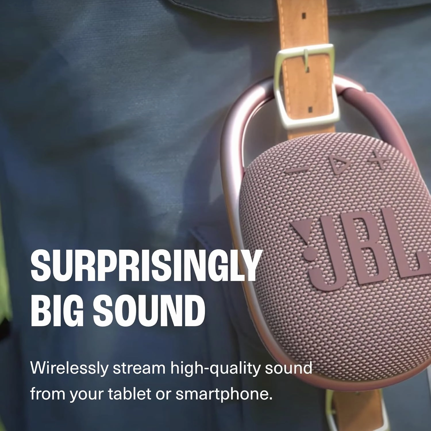 JBL Clip 4 - Portable Mini Bluetooth Speaker, big audio and punchy bass, integrated carabiner, IP67 waterproof and dustproof, 10 hours of playtime, speaker for home, outdoor and travel (Black)