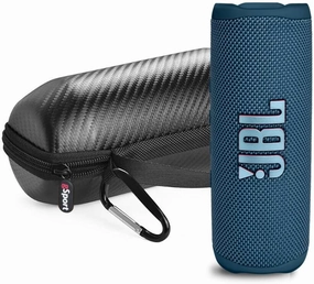 JBL FLIP 6 Waterproof Portable Speaker Bundle with gSport Carbon Fiber Case (Blue) floorstanding speakers,tower speakers,stereo floor speakers,