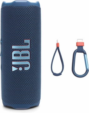 JBL Flip 7 - Portable Waterproof and Drop-Proof Speaker, Bold Pro Sound with AI Sound Boost, 16Hrs of Playtime, and PushLock System with Interchangeable Accessories (Blue) wireless speakers,portable Bluetooth speaker,multiroom speaker,