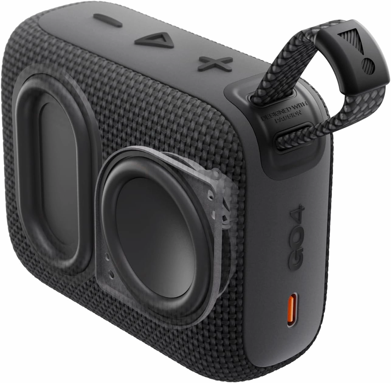 JBL Go 4 - Ultra-Portable, Waterproof and Dustproof Bluetooth Speaker, Big Pro Sound with Punchy bass, 7-Hour Built-in Battery, Made in Part with Recycled Materials (Blue)