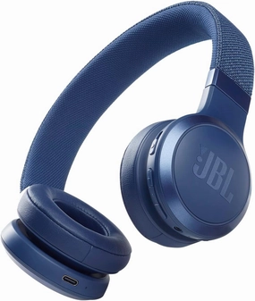 JBL Live 460NC wireless on-ear Noise Cancelling headphones with 50H battery, microphone for calls, lightweight and comfortable, and Alexa Built-in (Optimized for Android), iOS compatible (Blue) noise cancelling headphones,ANC headphones,travel headphones,