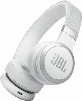 JBL Live 670NC - Wireless On-Ear Headphones with Adaptive Noise Cancelling with Smart Ambient, Up to 65H Battery Life with Speed Charge, Lightweight, Comfortable and Foldable Design (White) over-ear headphones,closed back headphones,wireless studio cans,