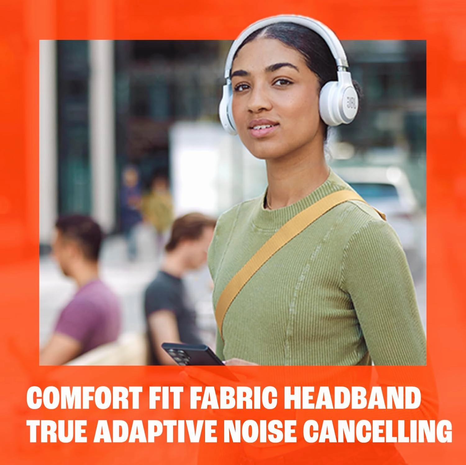 JBL Live 670NC - Wireless On-Ear Headphones with Adaptive Noise Cancelling with Smart Ambient, Up to 65H Battery Life with Speed Charge, Lightweight, Comfortable and Foldable Design (White)