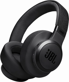JBL Live 770NC - Wireless Over-Ear Headphones with True Adaptive Noise Cancelling with Smart Ambient, Up to 65 Hours of Battery Life, Comfort-fit Fabric Headband & Carrying Pouch (Black) over-ear headphones,closed back headphones,wireless studio cans,