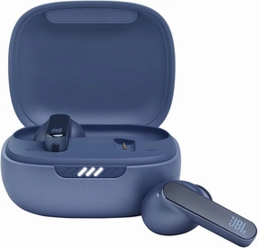 JBL Live Pro 2 - True Wireless Noise Cancelling Earbuds, up to 40 Hours of Playback with Wireless Charging, 6 mics for Perfect Calls, Touch & Voice Control, IPX5 Water Resistant (Blue) wireless earbuds,Bluetooth earphones,true wireless stereo,