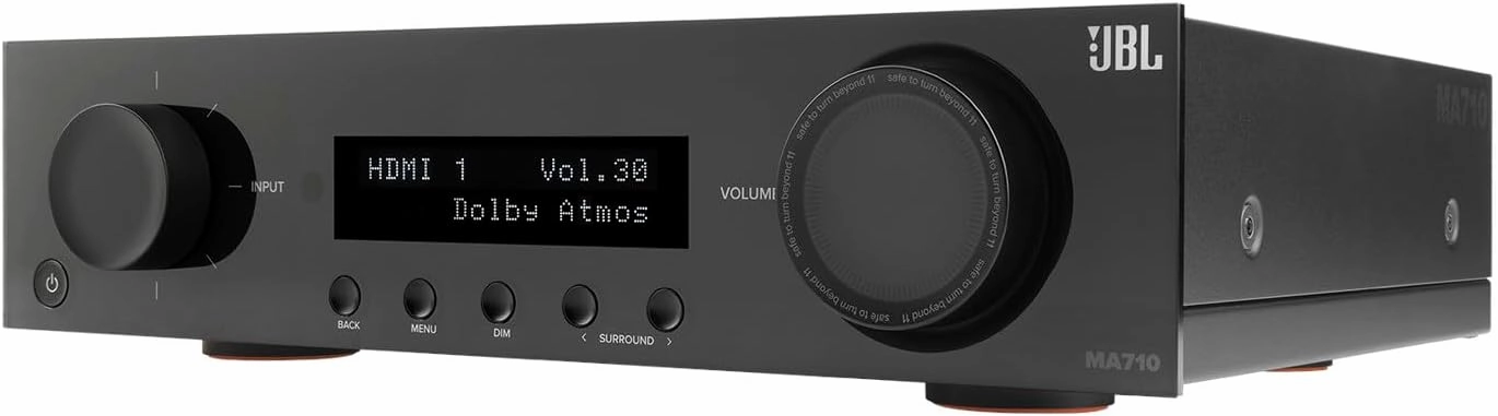 JBL MA710 7.2-Channel 8K AV Receiver (Black) AV receiver,surround receiver,home theater amplifier,