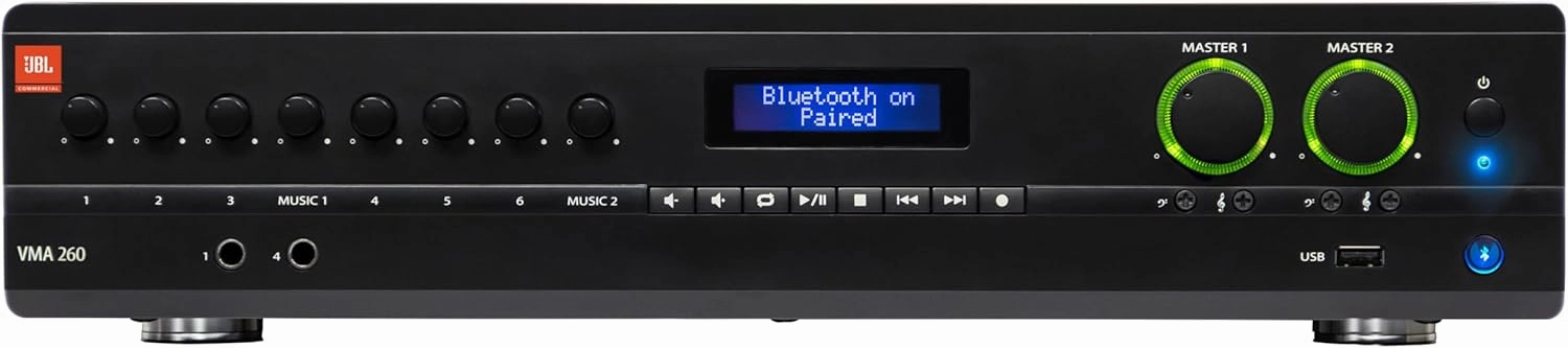 JBL Professional VMA260 Commercial Series 60-Watt Bluetooth-Enabled Mixer/Amplifier integrated amplifier,stereo receiver,hi-fi amp combo,