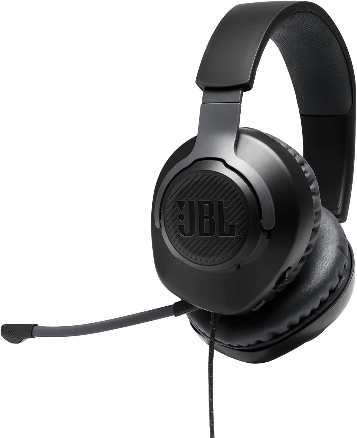 JBL Quantum 100 - Wired Over-Ear Gaming Headphones - Black, Large over-ear headphones,closed back headphones,wireless studio cans,