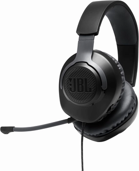 JBL Quantum 100 - Wired Over-Ear Gaming Headphones - Black, Large over-ear headphones,closed back headphones,wireless studio cans,