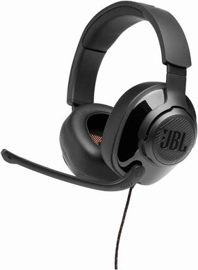 JBL Quantum 300 - Wired Over-Ear Gaming Headphones with JBL Quantum Engine Software - Black, Large over-ear headphones,closed back headphones,wireless studio cans,