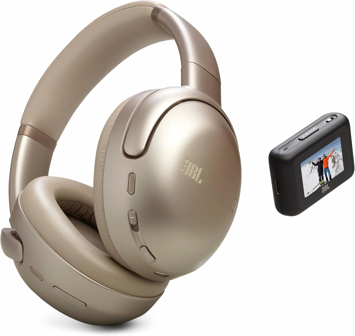 JBL Tour One M3 Smart Tx - Wireless Over-Ear Noise Cancelling Headphones with Smart Transmitter, Hi-Res Audio (3.5mm or USB-C), Spatial 360 Sound with Head Tracking & 70Hrs of Playback (Mocha) over-ear headphones,closed back headphones,wireless studio 