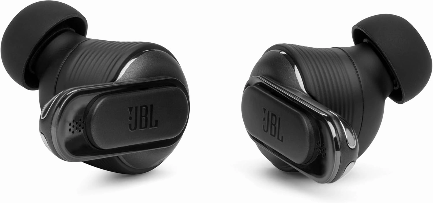 JBL Tour Pro 2 - True Wireless Noise Cancelling Earbuds with Smart Charging Case, 6-mic Perfect Calls with Voice Control, Up to 40hrs of Playtime, Immersive Spatial Sound (Black)