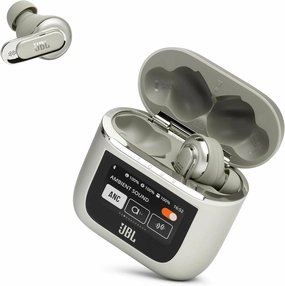JBL Tour Pro 2 - True Wireless Noise Cancelling Earbuds with Smart Charging Case, 6-mic Perfect Calls with Voice Control, Up to 40hrs of Playtime, Immersive Spatial Sound (Champagne) audiophile headphones,high-end headphones,studio over-ear,