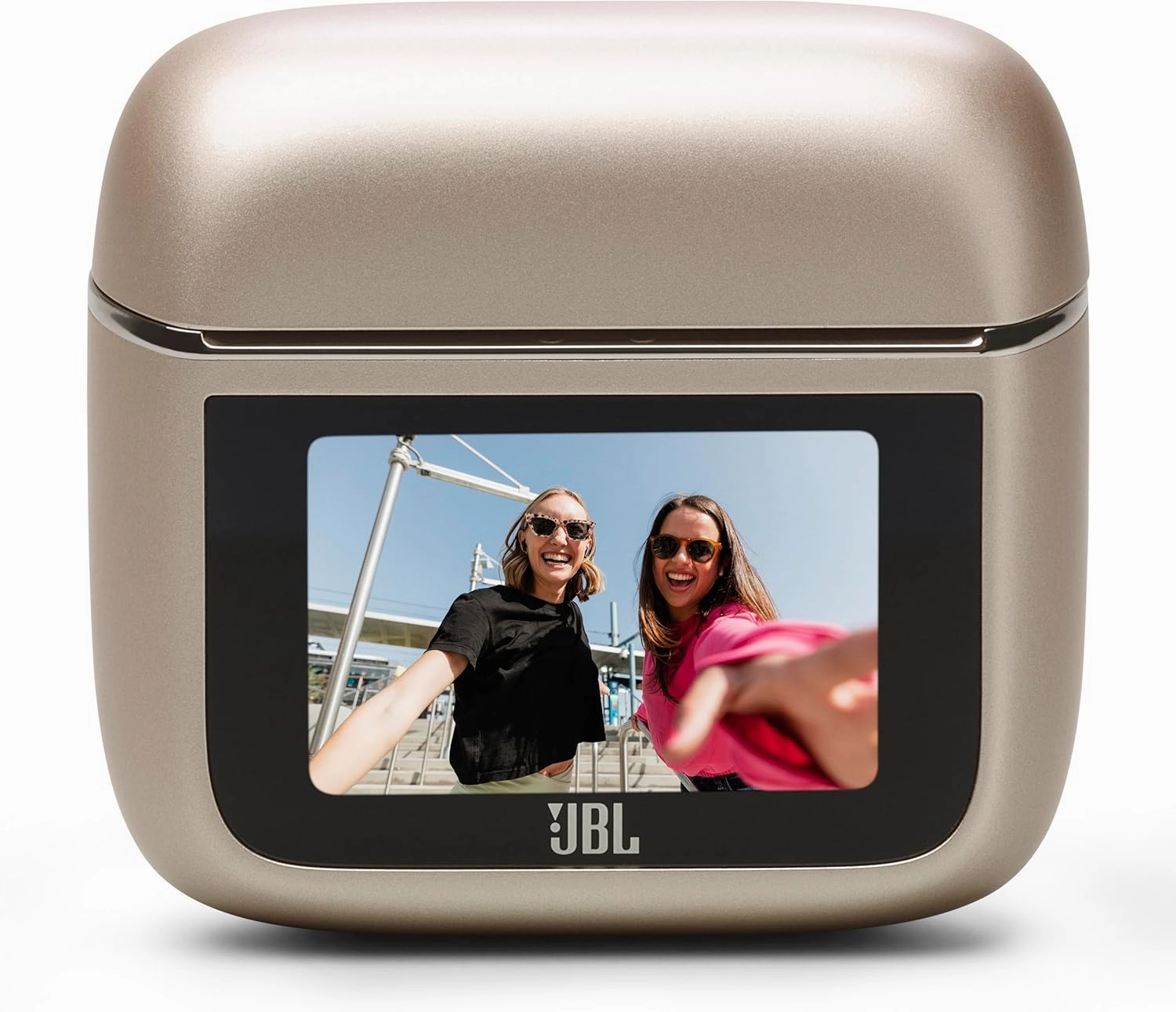 JBL Tour Pro 2 - True Wireless Noise Cancelling Earbuds with Smart Charging Case, 6-mic Perfect Calls with Voice Control, Up to 40hrs of Playtime, Immersive Spatial Sound (Champagne)